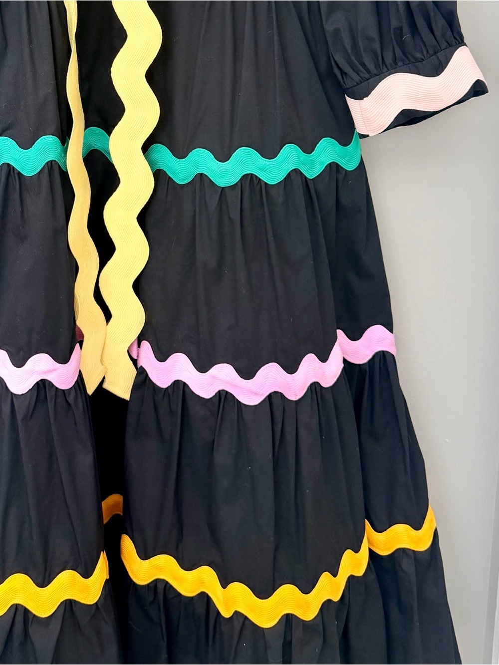 CELIAB Ric Rac Yael Tiered Cotton Dress | Size Small - Picture 5 of 9